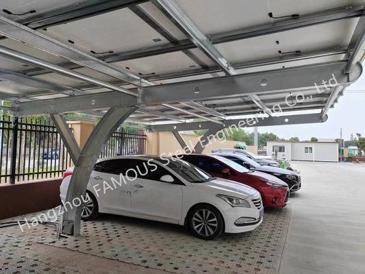 Parking solaire commercial Bausatz pour les structures préfabriquées de parking de picovolte d'énergie propre d'ombre