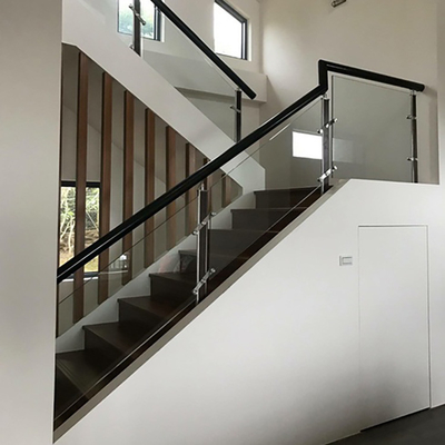 Modern Design Mirror Polishing Balustrade de verre à main avec résistance à la rouille