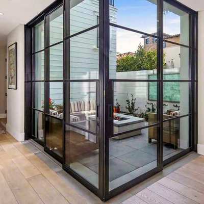 Les portes coulissantes de coin en aluminium de haute résistance ont enfoncé la porte en verre cachée d'isolation phonique