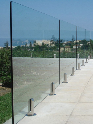 Modern Design Mirror Polishing Balustrade de verre à main avec résistance à la rouille