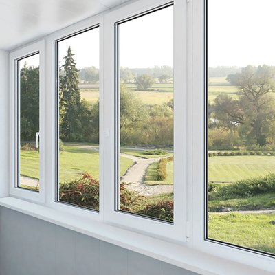 Cadre en acier en plastique UPVC Windows pour le mur rideau de façade extérieure