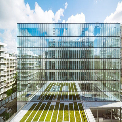 Système extérieur de mur rideau de tempête de Windows de façade en verre en aluminium de mur rideau