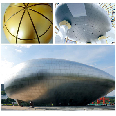 Le revêtement de colonne en aluminium coloré est un revêtement de mur extérieur en aluminium métallique moderne.