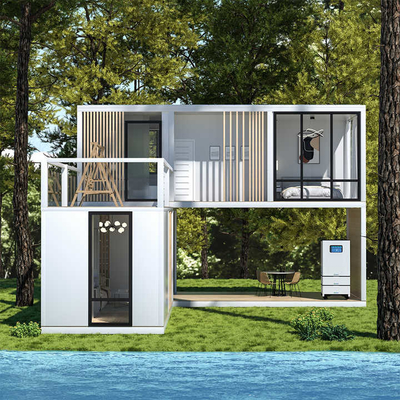 Maison modulaire à deux étages pour bureaux et maison préfabriquée à louer