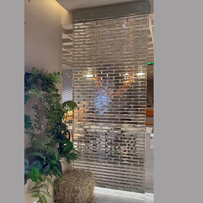 Blocs de cristal mosaïque décoration de carreaux Parement de cloison de verre solide