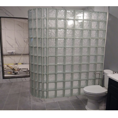Blocs de cristal mosaïque décoration de carreaux Parement de cloison de verre solide