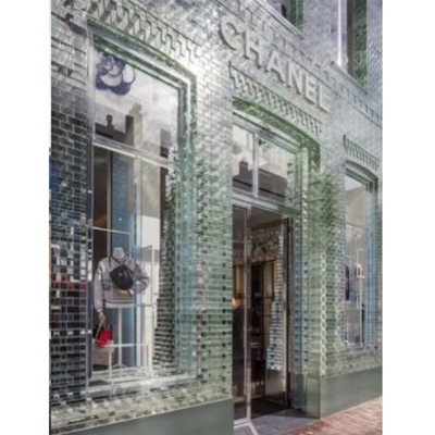 Belle mosaïque en verre intérieur transparent à corps entier pour les carreaux de cuisine en verre de couleur