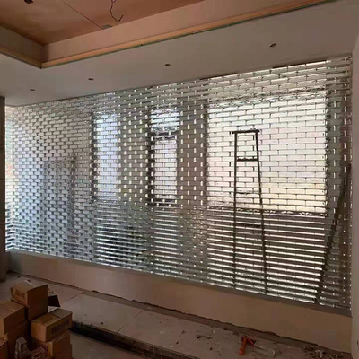 Décoration de carrelage en mosaïque transparente par mur de cloison en verre massif