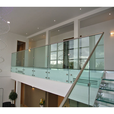 10 mm 12 mm épaisseur Escalier en verre d'aluminium Barrières à main pour les trains à grande vitesse