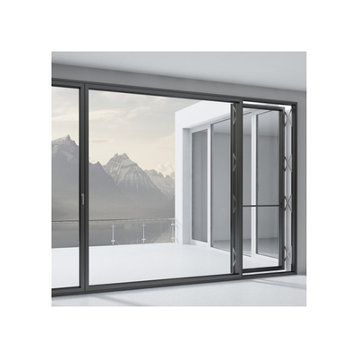 Paroi en verre isolé à profil d'aluminium sur mesure avec fenêtre plate poussée pour les espaces modernes