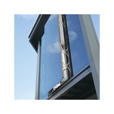 Paroi en verre isolé à profil d'aluminium sur mesure avec fenêtre plate poussée pour les espaces modernes