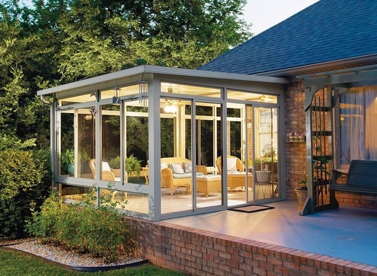 Taille personnalisée Salle solaire en aluminium debout libre avec double vitrage double vitrage double tempéré