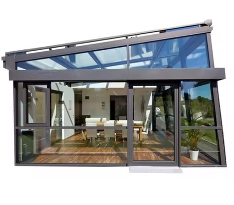 Taille personnalisée Surface lisse Panneaux solaires en verre Toit Chambres solaires pour jardin Tente solaire