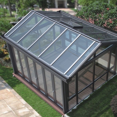 Taille personnalisée Surface lisse Panneaux solaires en verre Toit Chambres solaires pour jardin Tente solaire