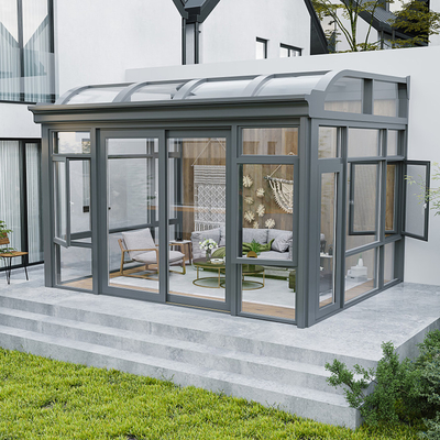 Taille personnalisée Surface lisse Panneaux solaires en verre Toit Chambres solaires pour jardin Tente solaire