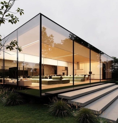 Chambres solaires en verre solaire de quatre saisons à double porte coulissante pour une taille personnalisée