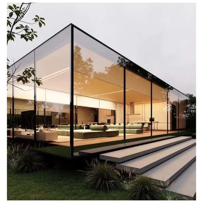 Chambres en verre en aluminium étanche à double porte coulissante et conception de serre