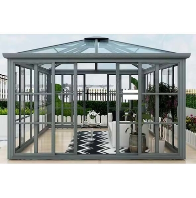 Chambres en verre de taille personnalisée avec conception debout libre et cadre en aluminium imperméable
