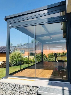 Chambres en verre de taille personnalisée avec conception debout libre et cadre en aluminium imperméable