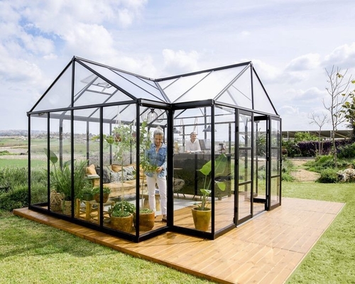 Chambres d'hôtes en verre avec conception préfabriquée de quatre saisons et profilé en aluminium