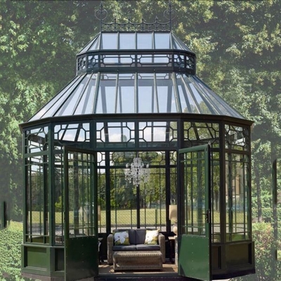 Chambres d'hôtes en verre avec conception préfabriquée de quatre saisons et profilé en aluminium
