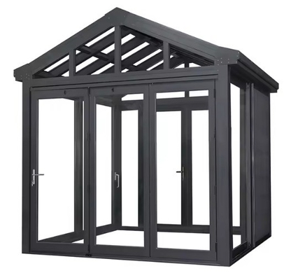 Design moderne Petite salle de verre 4 saisons salle de soleil en aluminium préfabriquée avec taille personnalisée