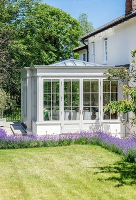 Taille personnalisée Petite salle de verre 4 saisons Chambre de jardin d'hiver Chambre de soleil en aluminium en gris
