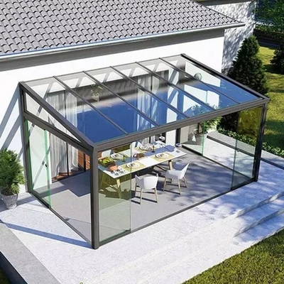 Modelage de toits polygones personnalisable salle solaire debout libre avec double vitrage