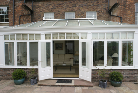 Chambre solaire en verre d'aluminium pour jardin d'hiver avec porte coulissante et étanche