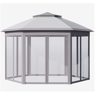 Retractible aluminium toit de maison verte pour les chambres solaires de maison en verre super large enceinte