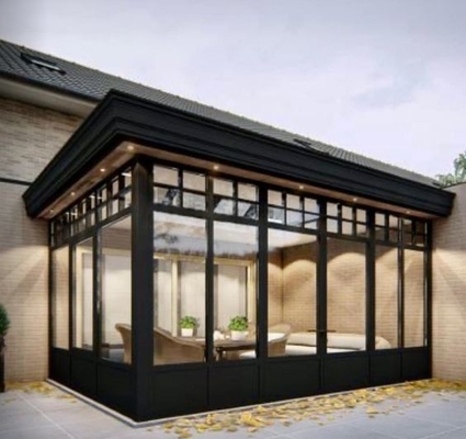 Retractible aluminium toit de maison verte pour les chambres solaires de maison en verre super large enceinte