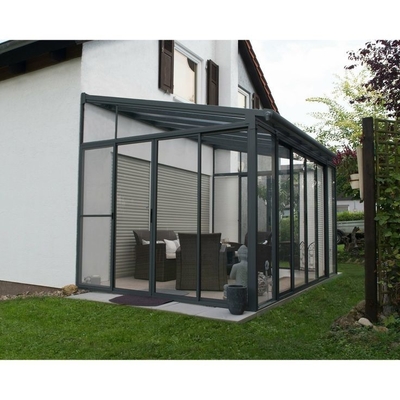 Conception moderne Surface lisse Villa debout libre Maison vitrée Chambres de soleil pour quatre saisons
