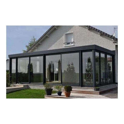Chambres solaires en verre solaire avec couleur de verre vert et conception de toit personnalisée