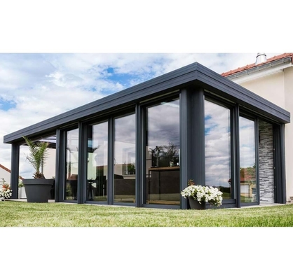 Couche en poudre Finition lisse maison solaire pour trois saisons salles solaires et salles d'écran