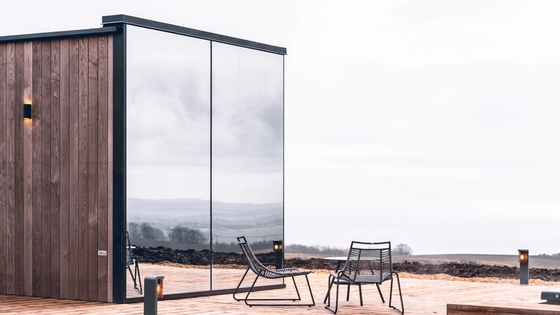 Serre en verre trempé octogonale pour jardinage écologique et vie en plein air