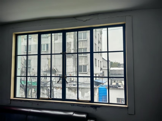 Des fenêtres en verre d'aluminium résistant aux intempéries à prix abordable / portes en acier résistant au feu avec une installation facile