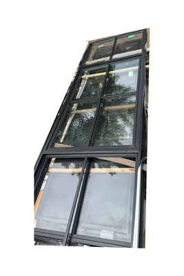Des fenêtres en verre d'aluminium résistant aux intempéries à prix abordable / portes en acier résistant au feu avec une installation facile