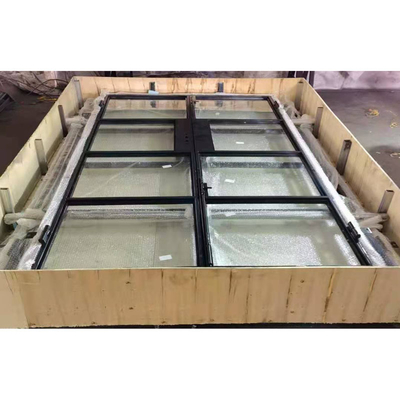 Porte de ferme en acier en verre à faible E anti-corrosion de style 2025