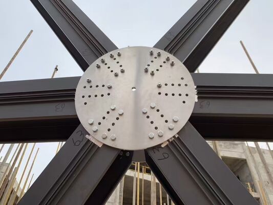 Construction de toits en alliage d'aluminium avec couverture de puits en fibre de verre FRP