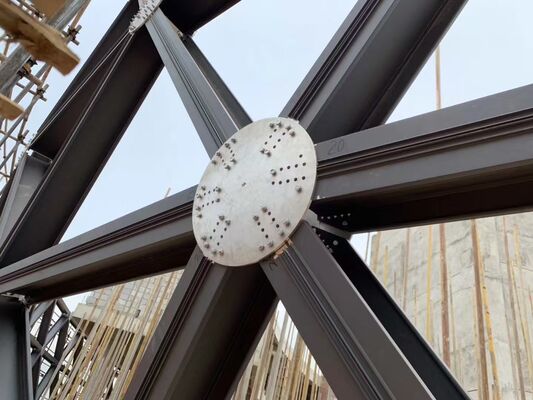 Construction de toits en alliage d'aluminium avec couverture de puits en fibre de verre FRP