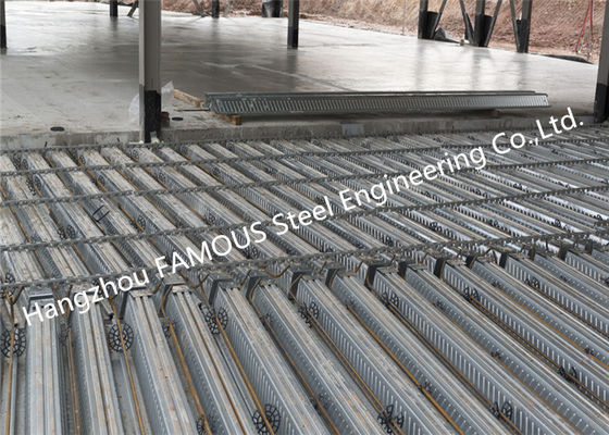 Decking composé de plancher en métal de 0.8mm-1.2mm pour le bâtiment multi ISO9001 d'étage