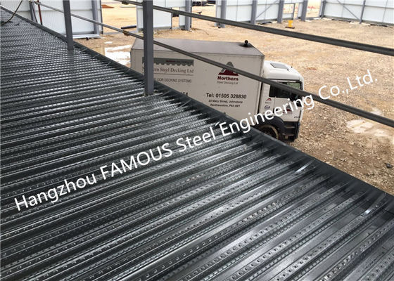 Decking composé de plancher en métal de 0.8mm-1.2mm pour le bâtiment multi ISO9001 d'étage
