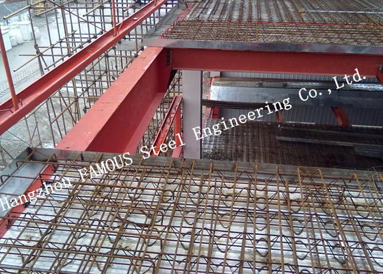 Le Decking galvanisé HRB500E de plancher en métal de 11.8m a renforcé la botte de barre d'acier, Decking concret de plancher de 0.5mm