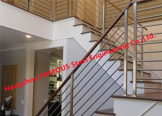 Anti balustrades de main d'escalier d'acier inoxydable de corrosion 304 316
