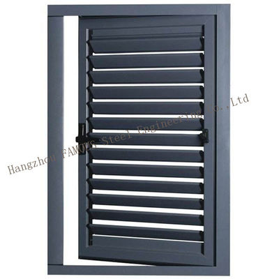 Fenêtre en aluminium adaptée aux besoins du client d'auvent de jalousie pour la toilette/salle de bains