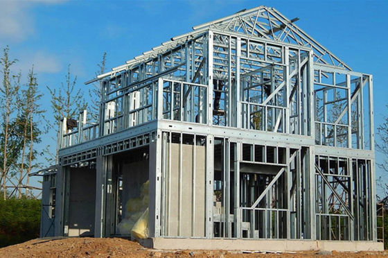 Maisons préfabriquées modulaires de cadre en acier du centre commercial Q235B Q345B