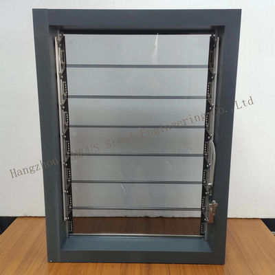 Fenêtre en aluminium adaptée aux besoins du client d'auvent de jalousie pour la toilette/salle de bains