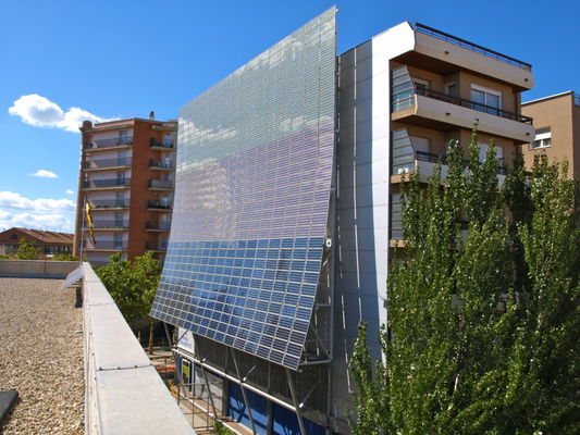 Le picovolte BIPV coloré en verre Photovoltaics intégré par bâtiment AR a enduit