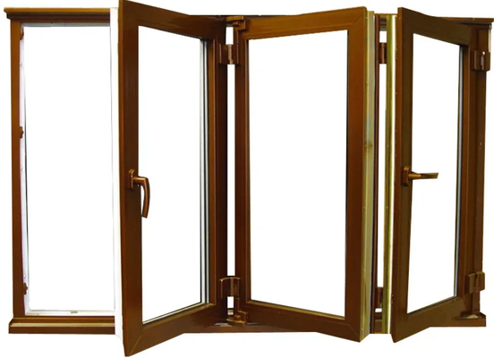 Le verre extérieur d'alliage d'aluminium de façade pliant Windows Bifold et les portes ont exposé le cadre