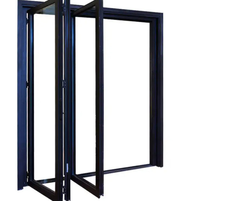 Le verre extérieur d'alliage d'aluminium de façade pliant Windows Bifold et les portes ont exposé le cadre